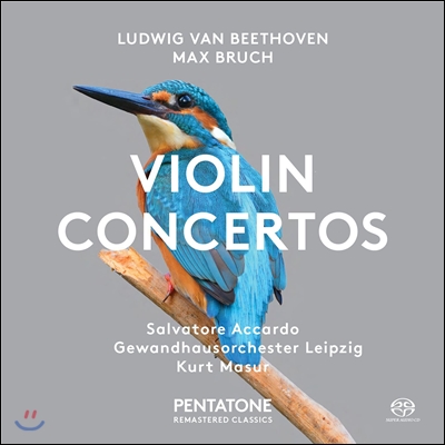 Kurt Masur / Salvatore Accardo 베토벤 / 브루흐: 바이올린 협주곡 (Beethoven / Bruch: Violin Concertos) 살바토레 아카르도, 라이프치히 게반트하우스, 쿠르트 마주어