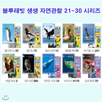 판매중지 발송불가/생생 자연관찰 21~30 시리즈세트(전10종/본책+엑티비티북)/펭귄.까치.수리.오리.갈매기.닭.올빼미.고래.바다거북.연어