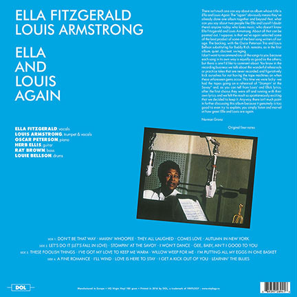Ella Fitzgerald & Louis Armstrong (엘라 피츠 제널드 & 루이 암스트롱) - Again [2LP]