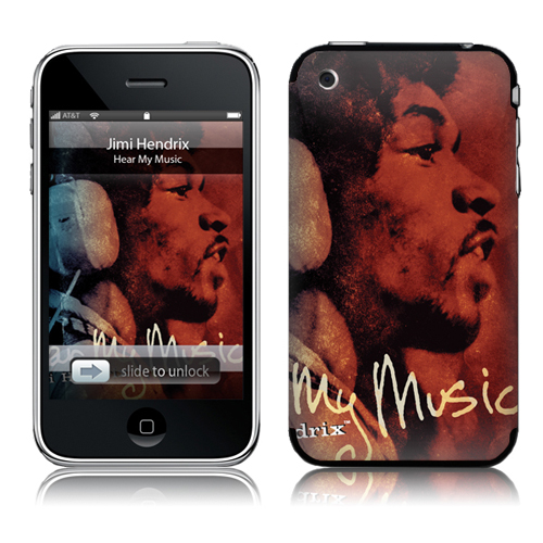 [MusicSkins] Jimi Hendrix - Hear My Music iPhone 2G/3G/3GS 뮤직스킨