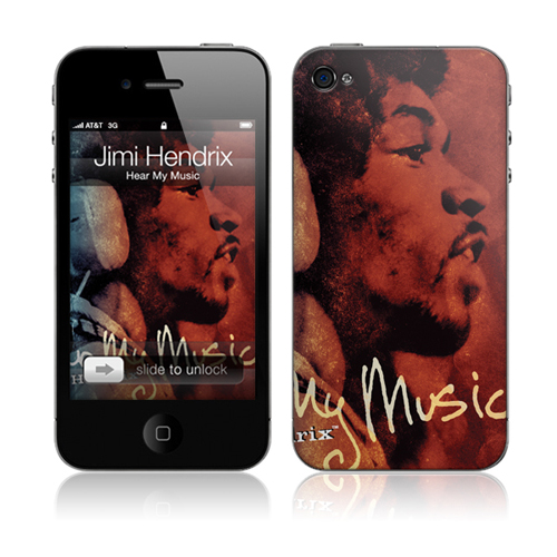 [MusicSkins] Jimi Hendrix - Hear My Music iPhone 4 뮤직스킨