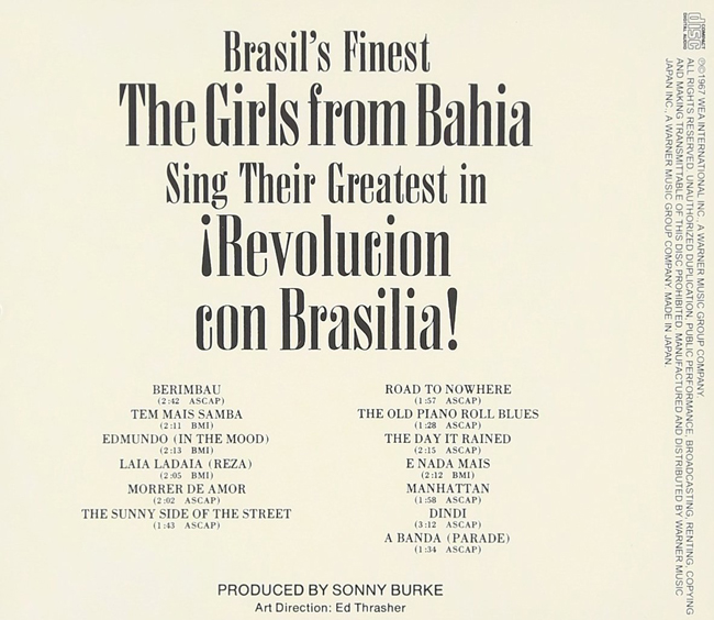 Quarteto Em Cy (쿠아르테투 잉 키) - Revolucion Con Brasilia (The Girls From Bahia)