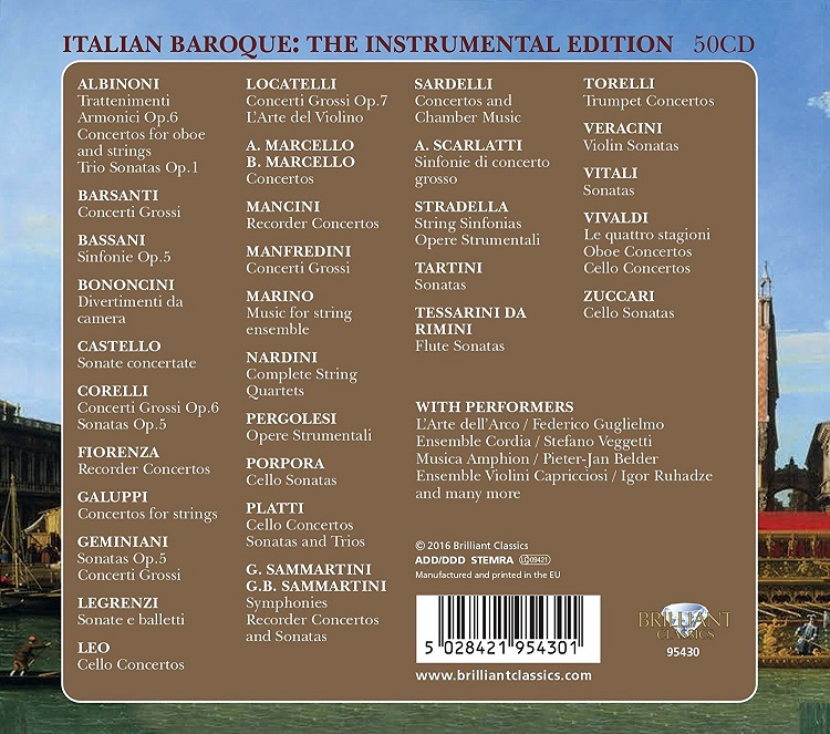 이탈리아 바로크 기악 작품집 (Italian Baroque: The Instrumental Edition)
