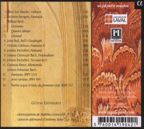 Gustav Leonhardt 16-17세기 영국과 독일의 건반음악 (Works for Organ & Harpsichord - Bach / Byrd / Gibbons)