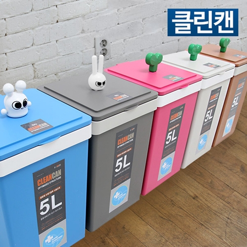 클린캔 5L 종량제봉투 최적화 쓰레기통 휴지통