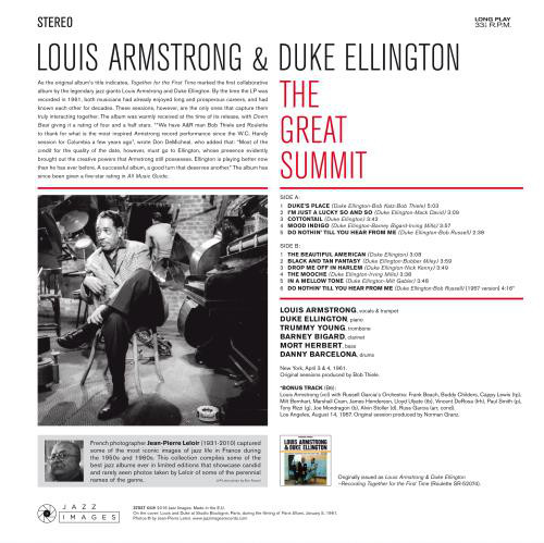 Louis Armstrong & Duke Ellington (루이 암스트롱, 듀크 엘링턴) - Great Summit [LP]