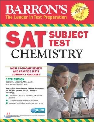 Barron&#39;s SAT Subject Test: Chemistry , 13th Edition [With CDROM] (Paperback, 13)