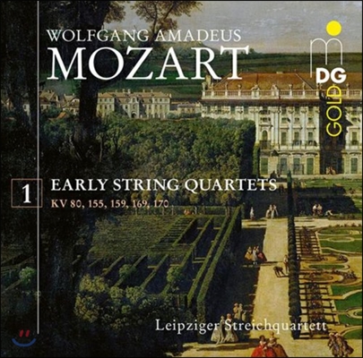 Leipziger Streichquartett 모차르트: 초기 현악 사중주 - 1, 2, 6, 9, 10번 (Mozart: Early String Quartets KV.80, 155, 159, 169 & 170) 라이프치히 스트링 콰르텟