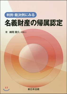 判例.裁決例にみる名義財産の歸屬認定