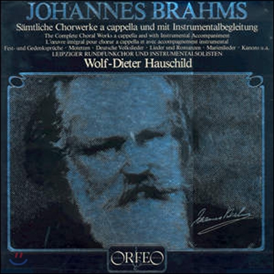 Wolf-Dieter Hauschild 브람스: 합창 음악 전곡집 (Brahms: Complete Choral Works A Cappella &amp; with Instruments) 볼프-디터 하우쉴트 [6LP]