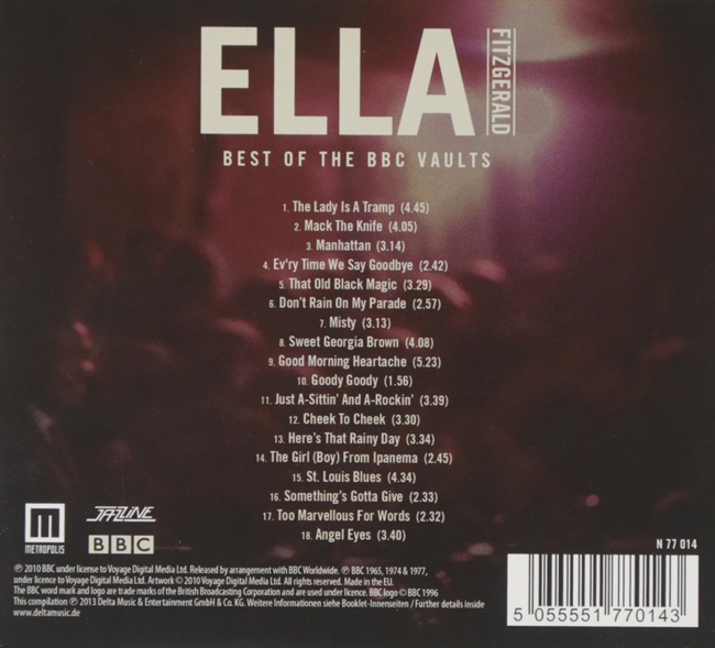 Ella Fitzgerald (엘라 피츠제럴드) - Best Of The BBC Vaults (BBC 볼츠 베스트)