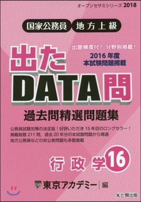 ’18 出たDATA問  16 行政學