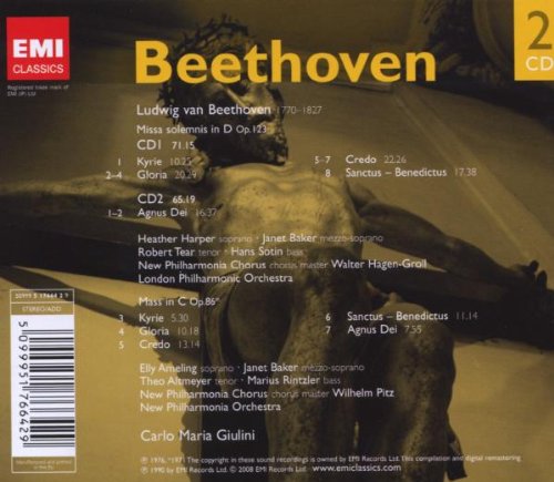 Carlo Maria Giulini 베토벤: 미사 C장조, 장엄 미사 - 카를로스 마리아 줄리니 (Beethoven: Mass in C, Missa Solemnis)