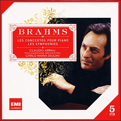 Carlo Maria Giulini 브람스: 교향곡, 서곡, 피아노 협주곡 (Brahms: Symphonies, Ouvertures, Concertos pour piano) 카를로 마리아 줄리니