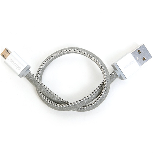 [썬포토정품] Plusus LifeStar Micro USB Cable Moonlight Silver 25cm