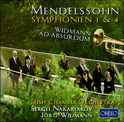 Irish Chamber Orchestra 멘델스존: 교향곡 1번, 4번 &#39;이탈리아&#39; / 외르크 비드만: 트럼펫 협주곡 (Jorg Widmann: Ad Absurdum / Mendelssohn: Symphonies Op.11, Op.90 &#39;Italienische&#39;)