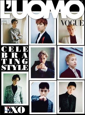L&#39;Uomo Vogue (월간) : 2016년 12월 (EXO 커버)