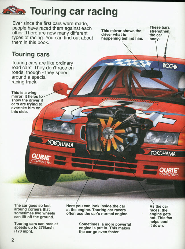 The Usborne Book of Racing Cars 호치키스 본딩