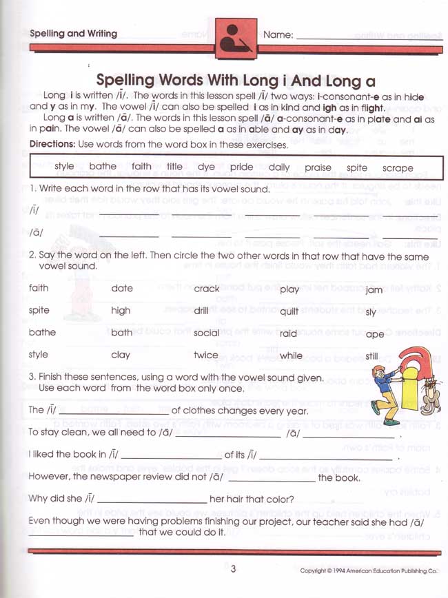 Spelling and Writing Grade 5/Basic Skills Workbook With Answer Key (Brighter Chi