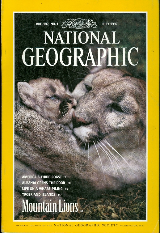 National Geographic 내셔널 지오그래픽 (1992년 7월호) 영문판