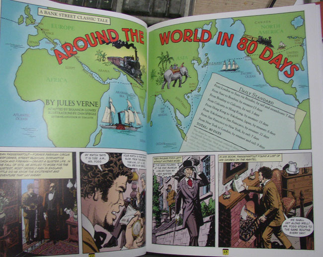 Historical Adventure: A Connecticut Yankee in King Arthur's Court; Around the World in 80 Days; The Prisoner of Zenda (Bank Street Graphic Novels) [Library Binding]