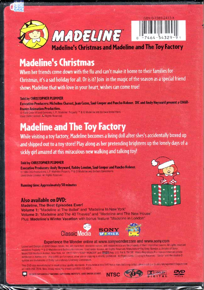 Madeline's Christmas/Madeline and the Toy Factory