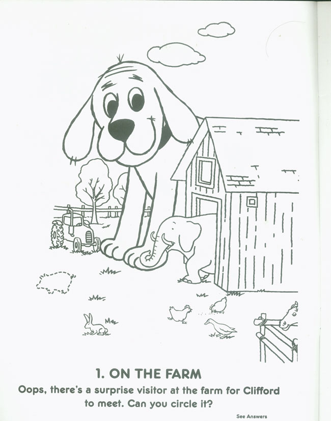 Clifford on the go(Clifford the big red dog,sticker activity book)