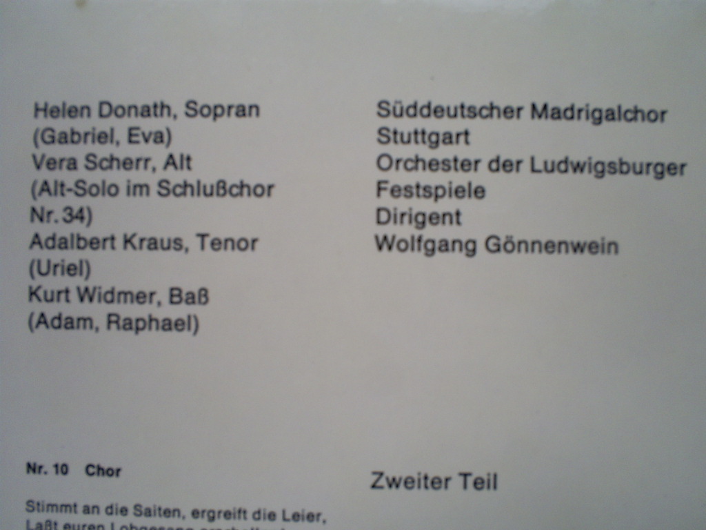 LP(수입) 하이든 Haydn : 천지창조 - 볼프강 고넨바인 / 루드비히스부르크 페스티발 오케스트라 (GF 2LP)