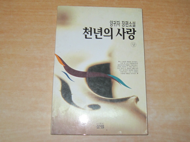 양귀자 장편소설 천년의 사랑(상)