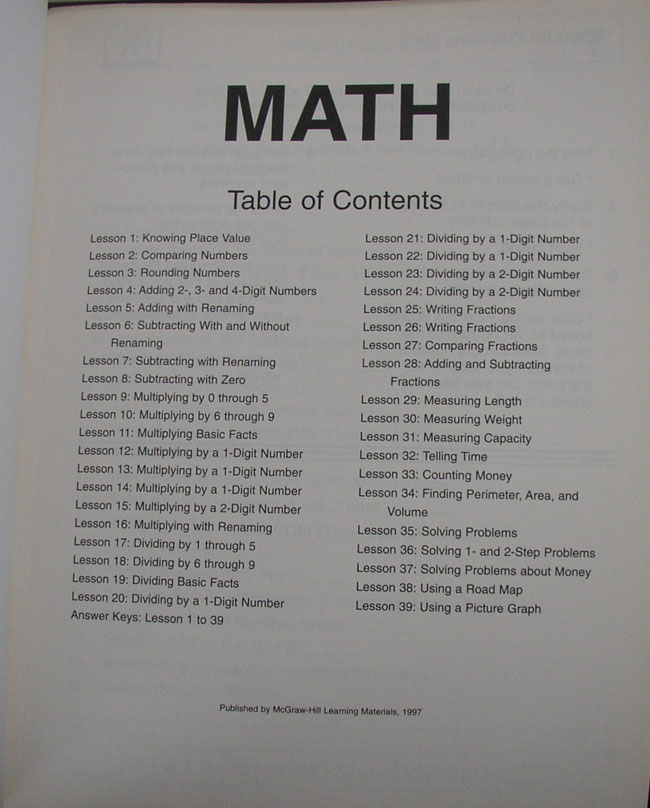 Math: Building Basic Skills Grade 4