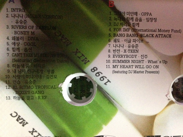 TAPE) 98 MIX MAC VOL 5 (댄스음악 모음)