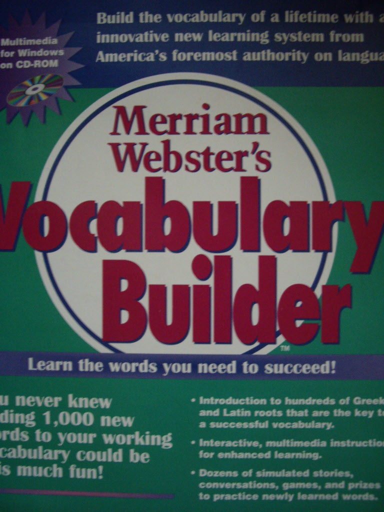 Merriam Webster's Vocabulary Builder CD-ROM edition