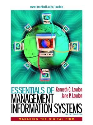 ESSENTIALS OF MANAGEMENT INFORMATION SYSTEMS (5판)
