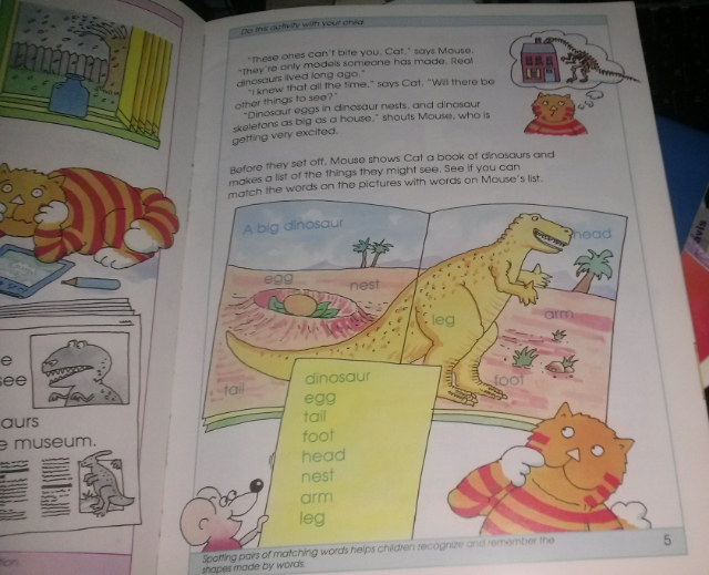 Cat and Mouse and the Dinosaurs: Usborne First Steps to Reading 