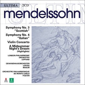 Lawrence Foster, Oliver Charlier / 멘델스존 : 교향곡 3 &#39;스코트랜드&#39;, 4번 &#39;이탈리아&#39;, 바이올린 협주곡 2번 (Mendelssohn : Symphony No.3 &#39;Scottish&#39;, No.4 &#39;Italian&#39;, Violin Concerto No.2 Op.64) (2CD/수입/