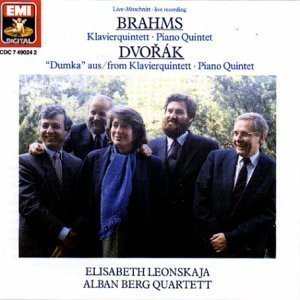 Elisabeth Leonskaja, Alban Berg Quartett / 브람스 : 피아노 오중주 작품34, 드볼작 : 피아노 오중주 작품81 - 2악장 (Brahms : Piano Quntet Op.34, Dvorak : Piano Quintet Op.81 'Dumka' - 2nd Movement) (수입
