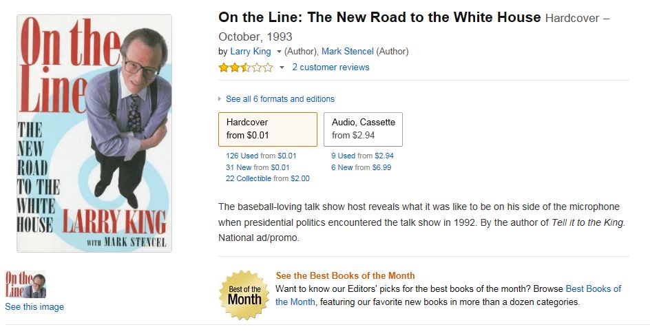 On the Line: The New Road to the White House Hardcover