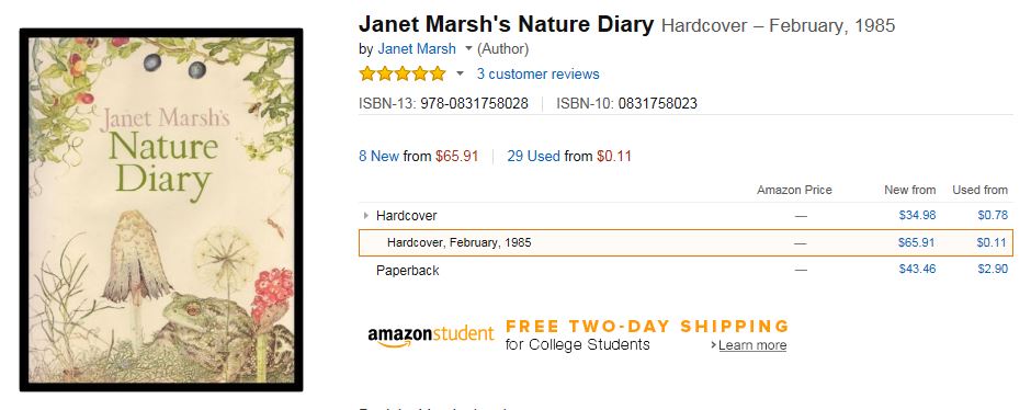 Janet marsh's Nature Diary