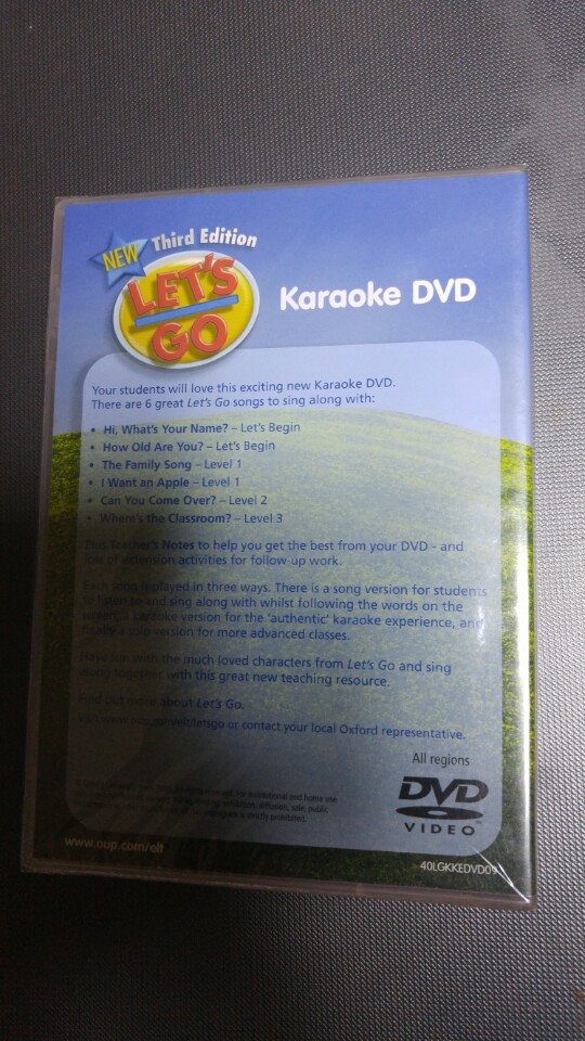 Let's go New third edition Karaoke DVD