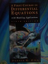 First Course in Differential Equations with Modeling Applications, 6th(H)