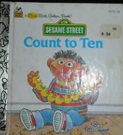 VINTAGE 1986 FIRST LITTLE GOLDEN BOOK- SESAME STREET COUNT TO 10 