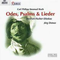 [미개봉] Dietrich Fischer-Dieskau, Jorg Demus, Colin Tilney / C.P.E. Bach : Odes, Psalms &amp; Lieder (수입/미개봉/4531682)