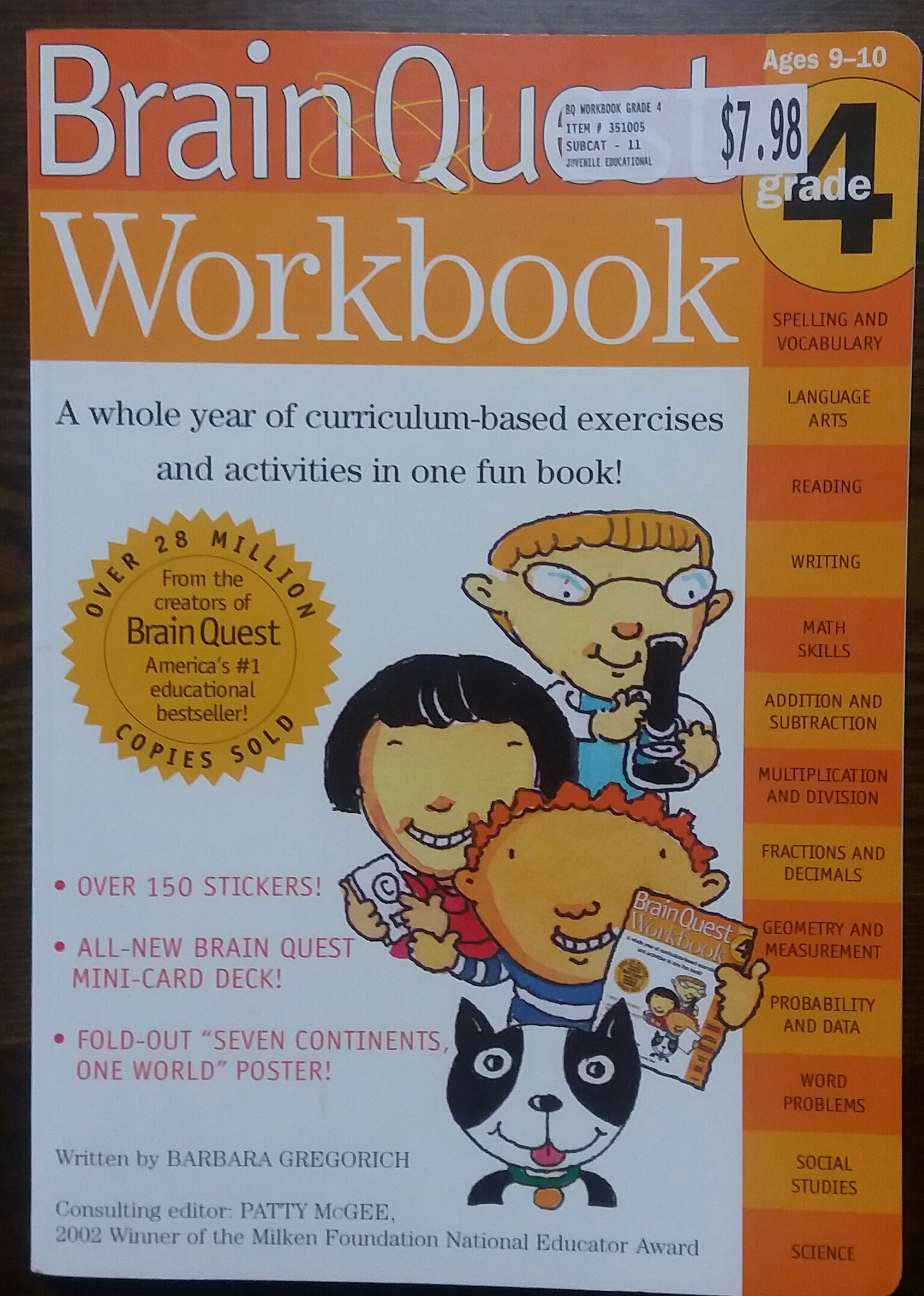Brain Quest Workbook : Grade 4, Ages 9-10