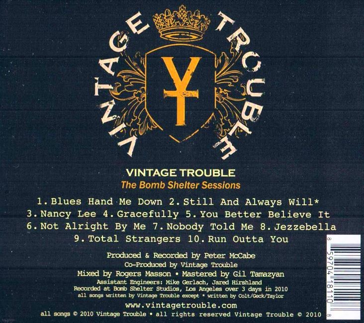 Vintage Trouble(빈티지 트러블)The Bomb Shelter Sessio 수입