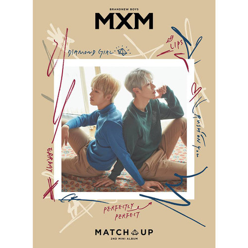 [주로파/포스터] MXM (Brandnew Boys) / MATCH UP (임영민, 김동현 미니앨범 2집 X ver + 지관통/미개봉]