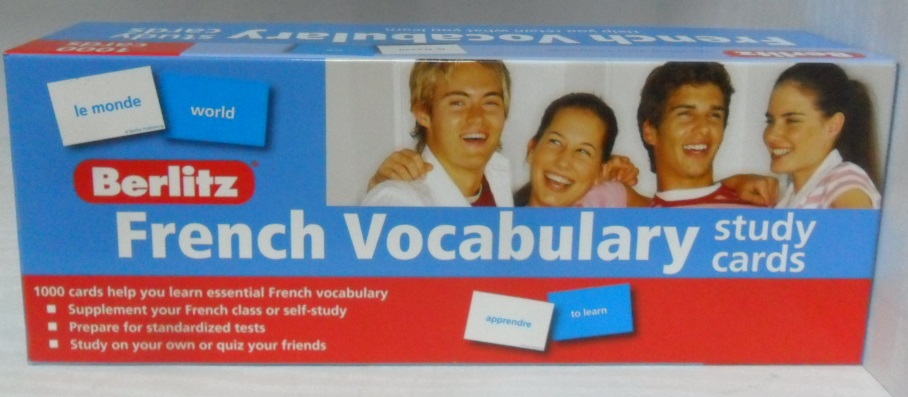 French Vocabulary Study Cards