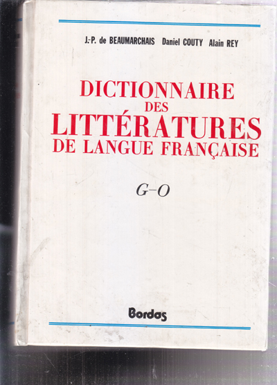 Dictionnaire des Litteratures de Langue Francaise (프랑스문학사전)1~3 전3권 큰책이며 양장본임