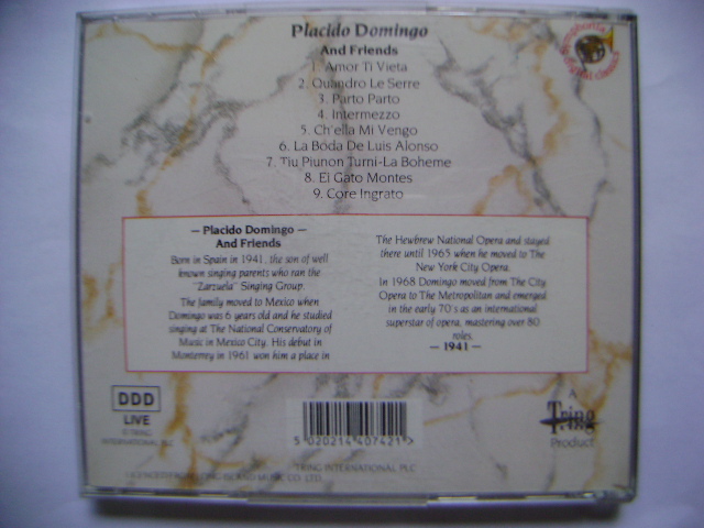 CD(수입) 플라시도 도밍고 Placido Domingo: Placido Domingo And Friends 