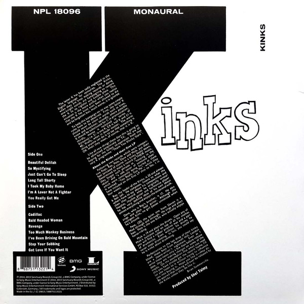 [미개봉 LP] Kinks - Kinks (레드컬러 / Red Coloured Vinyl Limited Edition/ 180G/ EU수입)