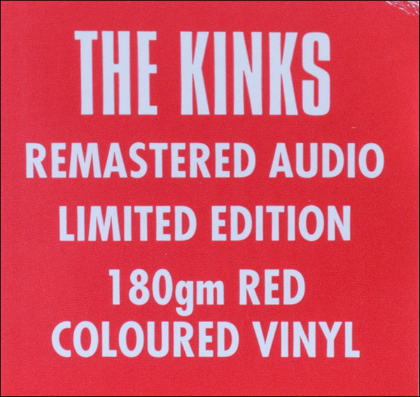 [미개봉 LP] Kinks - Kinks (레드컬러 / Red Coloured Vinyl Limited Edition/ 180G/ EU수입)